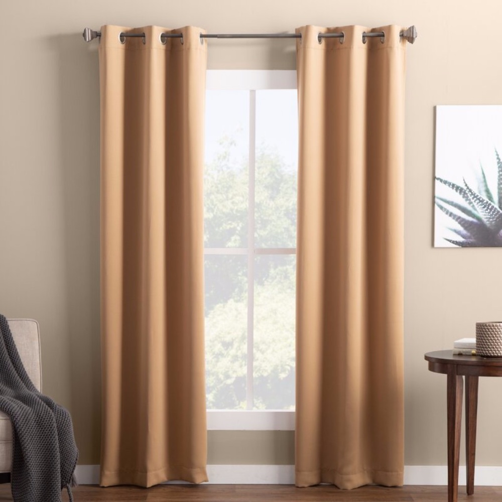 Sun Zero lichtenberg curtain panel pair